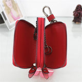 Double Zip Key Wallet Organizer for Men and Women