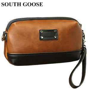 Men Wallet Long Zipper Clutch Handy Bag High PU Leather Purse