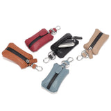 Leather Key Wallets Waterproof Zipper Men Car Key Holder