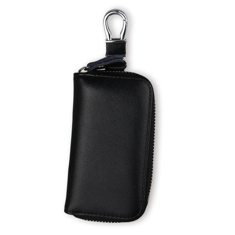 Leather Key Wallets Men & Women Car Key Holder Multi-function Organizer