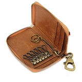 Leather Key Wallets Men keychain Car Key Case Multifunction Organizer Wallet
