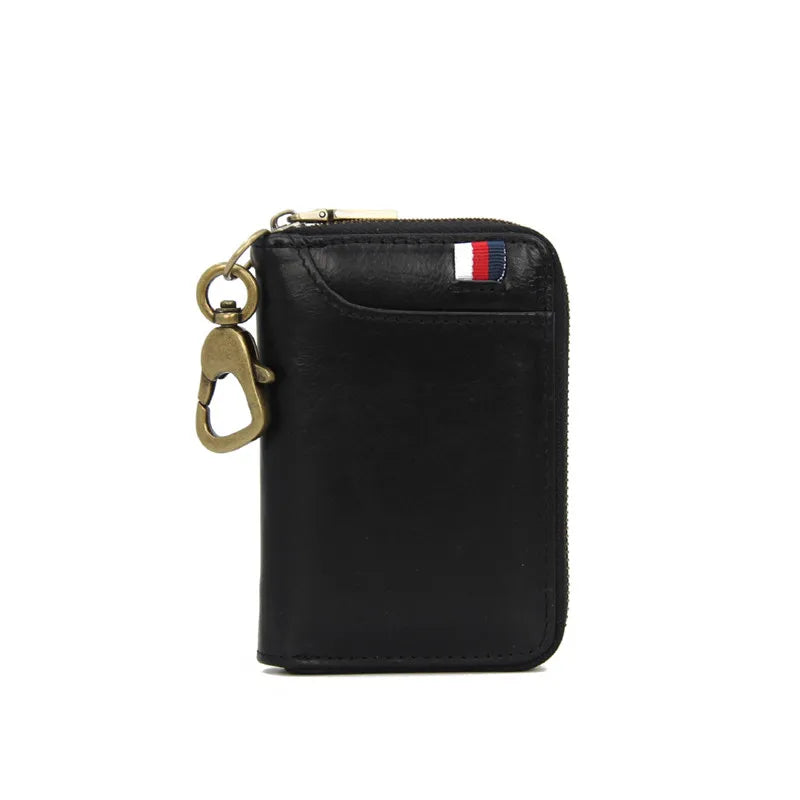 Leather Key Wallets Men keychain Car Key Case Multifunction Organizer Wallet