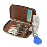 Leather Key Wallets Men keychain Car Key Case Multifunction Organizer Wallet
