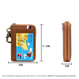 Leather Key Wallets Men keychain Car Key Case Multifunction Organizer Wallet