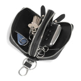 Leather Key Wallet Unisex Key Bag Men Car Key Holders Double Zipper Keychain Cas