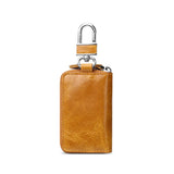 Leather Key Wallet Organizer Zipper Key Case Pouch