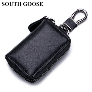 SOUTH GOOSE Leather Car Key Holder Organizer Smart Keychain