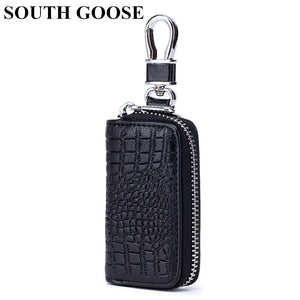 Crocodile Pattern Key Wallets Leather Key Case Large Capacity Organizer