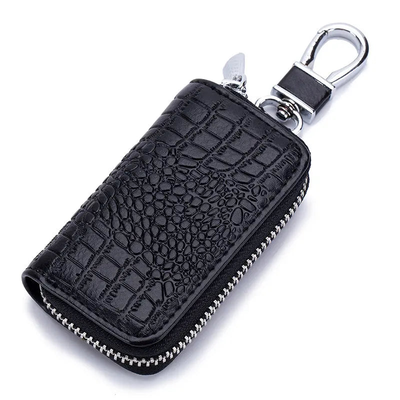 Crocodile Pattern Key Wallets Leather Key Case Large Capacity Organizer