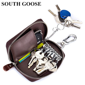 Leather Key Wallet Multi-Function Key Case Car Key Holder