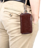 Leather Key Wallet Multi-Function Key Case Car Key Holder