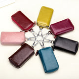 Leather Key Wallet Multi-Function Key Case Car Key Holder