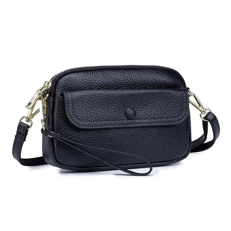Leather Women Shoulder Bag Messenger Bag High Female Small Flap Bag