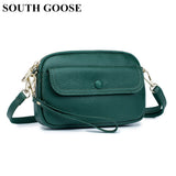 Leather Women Shoulder Bag Messenger Bag High Female Small Flap Bag