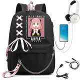 SPY FAMILY Backpack Capacity Travel Bagpack USB Multifunctional Charge