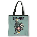 SPYFAMILY Anime Handbag Women Harajuku Spy x Family Canvas Anya Smug