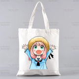 SPYFAMILY Japanese Anime Tote Harajuku Canvas Shoulder Bag Female