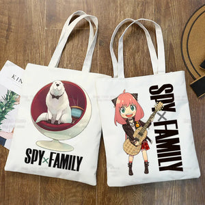SPYFAMILY Japanese Anime Tote Harajuku Canvas Shoulder Bag Female