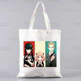 SPYFAMILY Japanese Anime Tote Harajuku Canvas Shoulder Bag Female