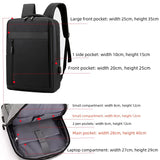 SUUTOOP Nylon Laptop Backpack USB Charging Travel Schoolbag