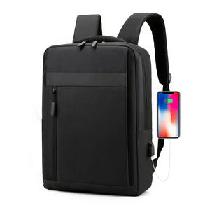 SUUTOOP Nylon Laptop Backpack USB Charging Travel Schoolbag