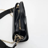 Square Chain Messenger Bag Textured Crossbody Shoulder Bag