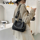 Women's PU Leather Crossbody Bags Short Handle Shoulder Purses Handbag