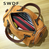 Retro PU Leather Tassel Crossbody Bag