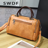 Retro PU Leather Tassel Crossbody Bag