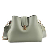 Red Casual Shoulder Bag with Wide Strap
