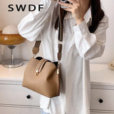 Red Casual Shoulder Bag with Wide Strap