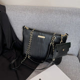 SWDF Pleated Tote Bag Crossbody Bag for Party
