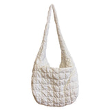 Casual Large Capacity Tote Shoulder Bag Quilted Padded Handbag