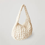 Casual Large Capacity Tote Shoulder Bag Quilted Padded Handbag