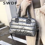 Casual Nylon Shoulder Bag Women Handbag Quilted Totes Large Capacity