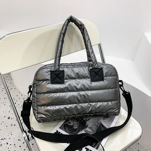 Casual Nylon Shoulder Bag Women Handbag Quilted Totes Large Capacity