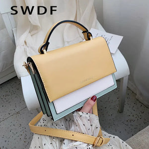 Leather Crossbody Bag for Women - Travel Handbag Shoulder Messenger