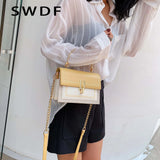 PU Leather Crossbody Bag Metal Handle Lady Tote Handbags