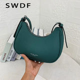 Crescent Ladies Shoulder Bag Zipper Retro Messenger Bags