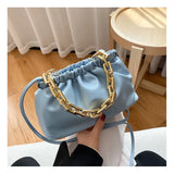 Cloud Underarm Shoulder Bag Clutch Purse Pleated Pouch Handbag