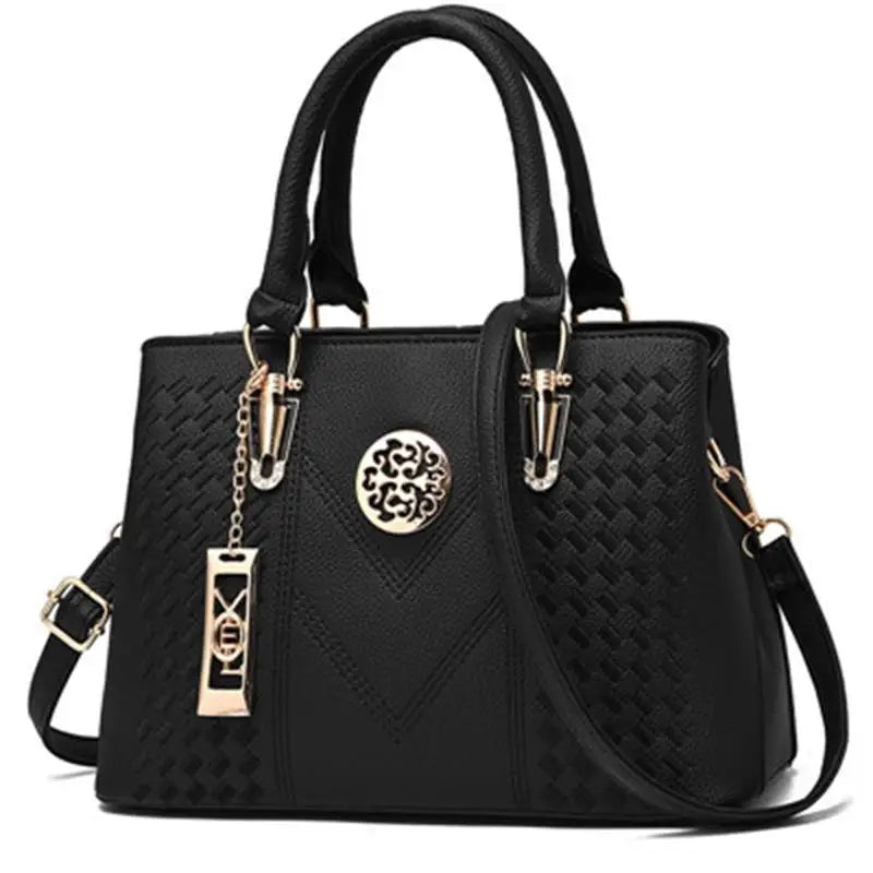 Embroidery Messenger Bag Women Leather Handbag