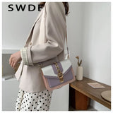 Chain Lady Sling Bag PU Leather Crossbody Shoulder Messenger Bag