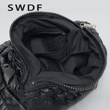 Quilted Shoulder Bag Padded Lady Handbags PU Leather Small Tote Casual Purse