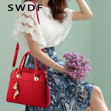 Women Tassel PU Leather Totes Bag Crossbody Shoulder Bag