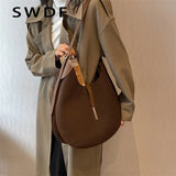 Small Shoulder Crossbody Bag Women Spring Faux Suede Handbag Tote