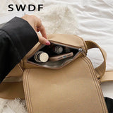 Leather Underarm Shoulder Bag for Women Ladies Crossbody Messenger Sac