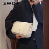 Leather Underarm Shoulder Bag for Women Ladies Crossbody Messenger Sac