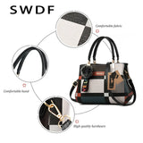 Plaid Shoulder Bag Messenger Female Totes Crossbody Bags