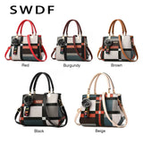 Plaid Shoulder Bag Messenger Female Totes Crossbody Bags