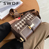 Retro Woolen Square Bag & Shoulder Bag Messenger Bag Purses and Handbags